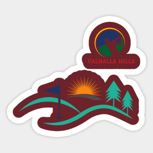 Valhalla hills Sticker